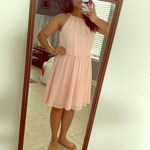 Pink halter dress